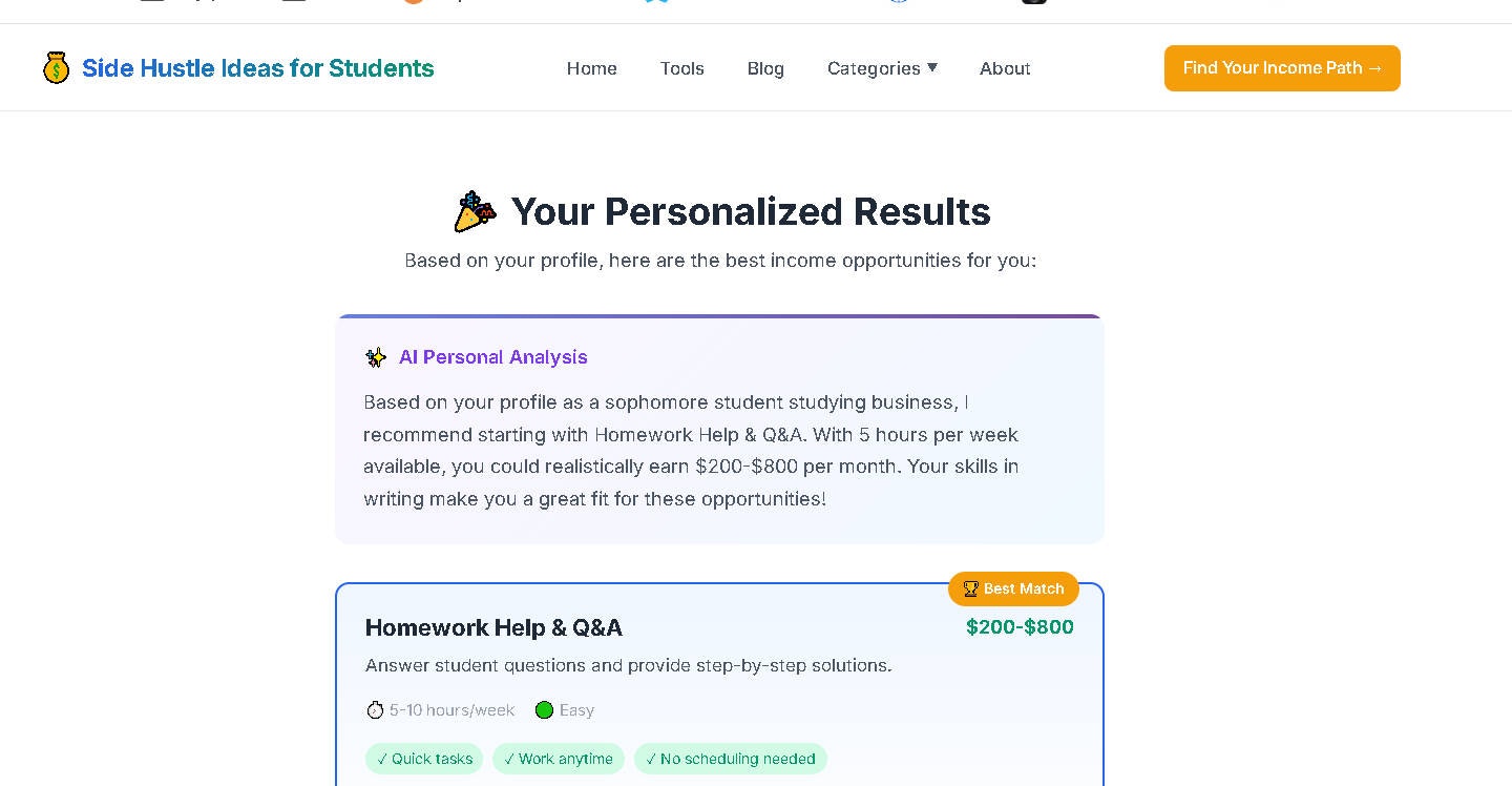 Side Hustle Ideas for Students screenshot 10