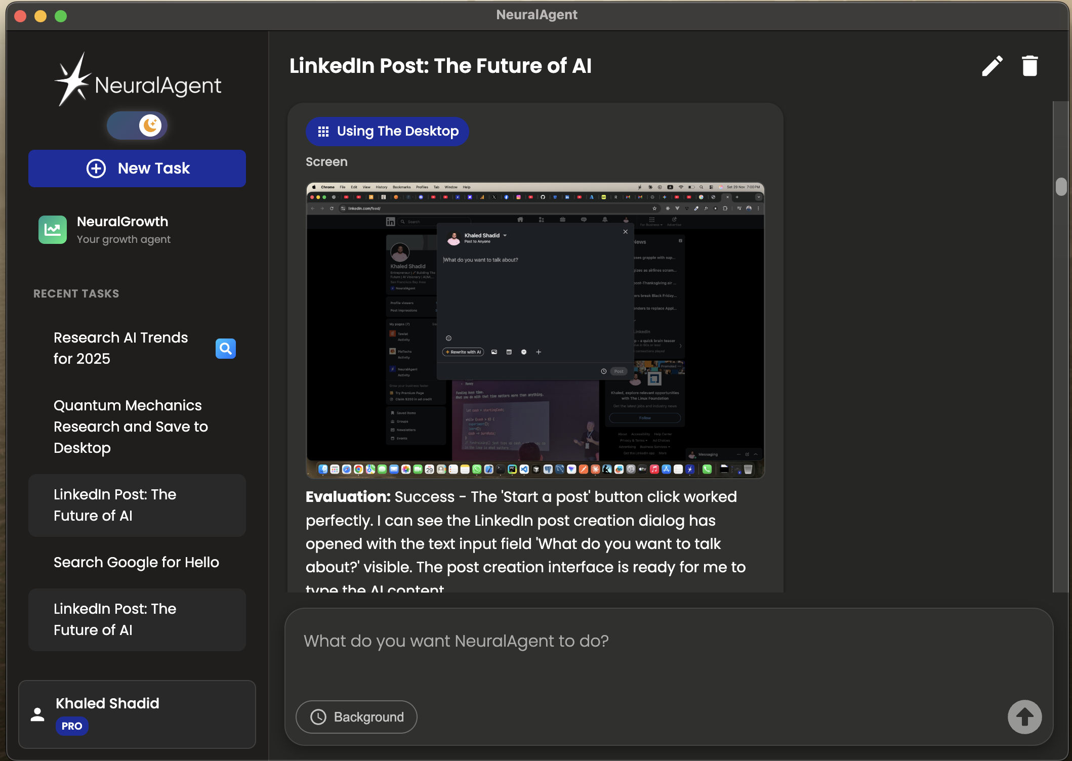 NeuralAgent screenshot 7