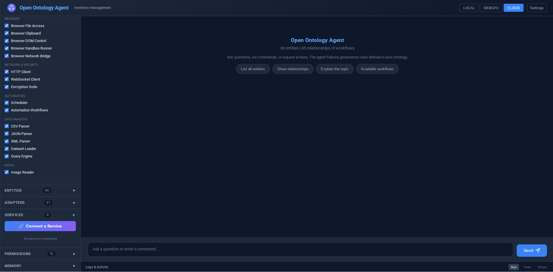 Open Ontology  screenshot 2