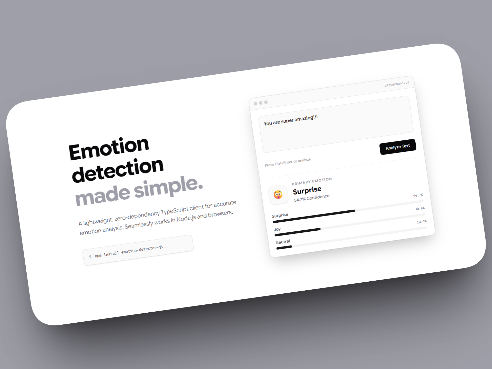 Emotion Tone Analyzer screenshot 1