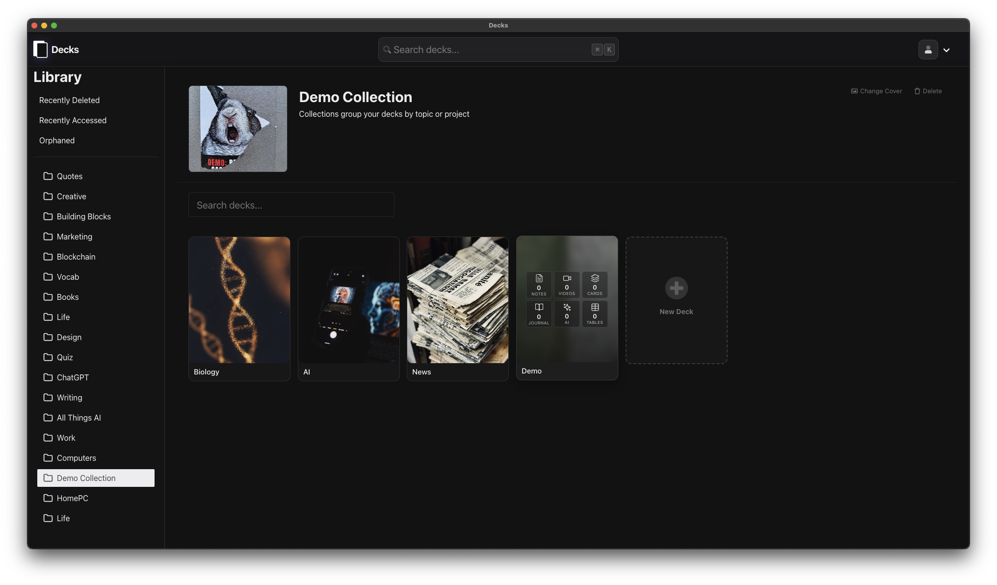 Decks screenshot 1