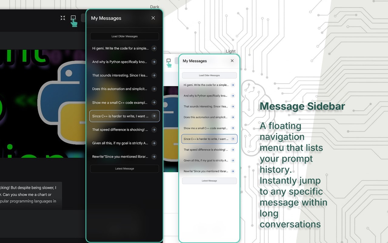 UI Enhancer for Gemini screenshot 3