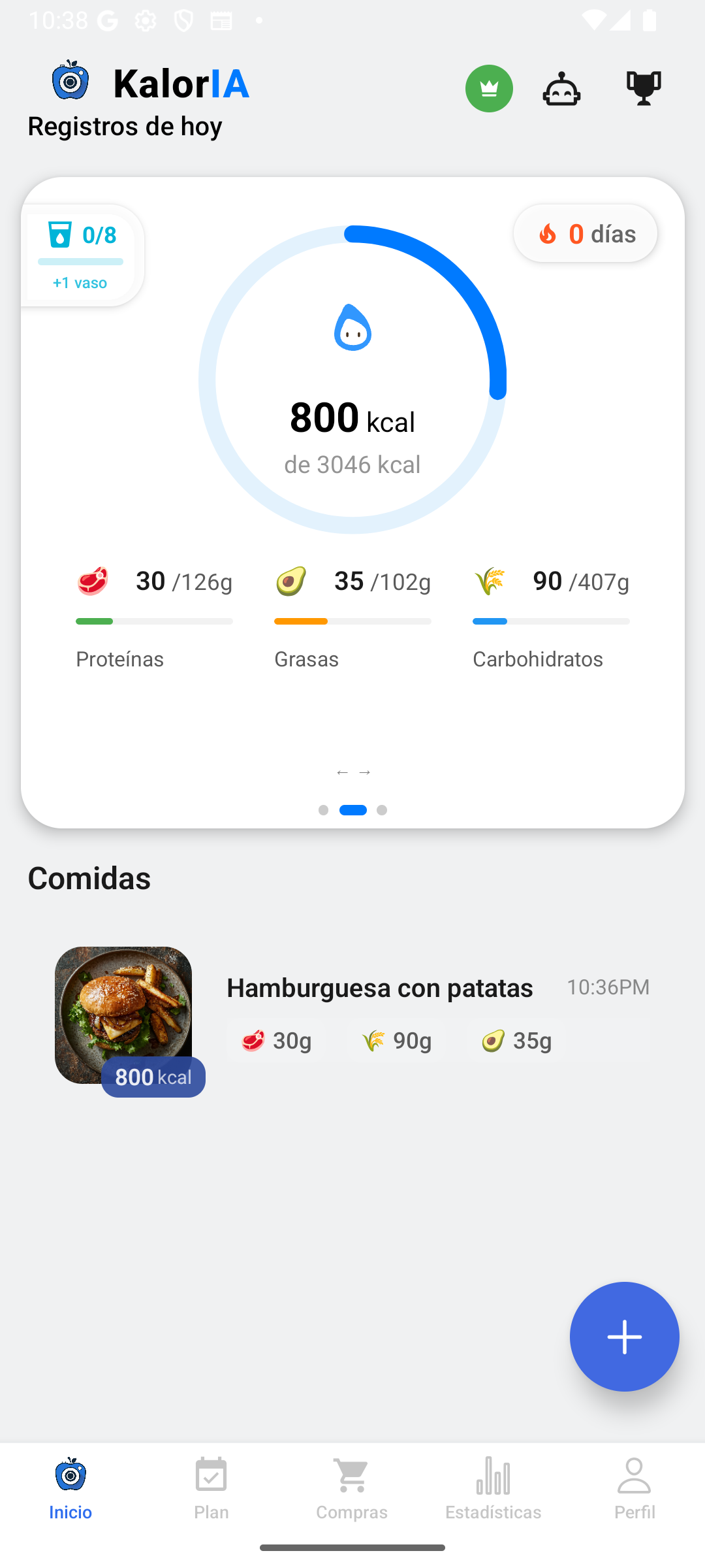 https://kaloria.app/en screenshot 1