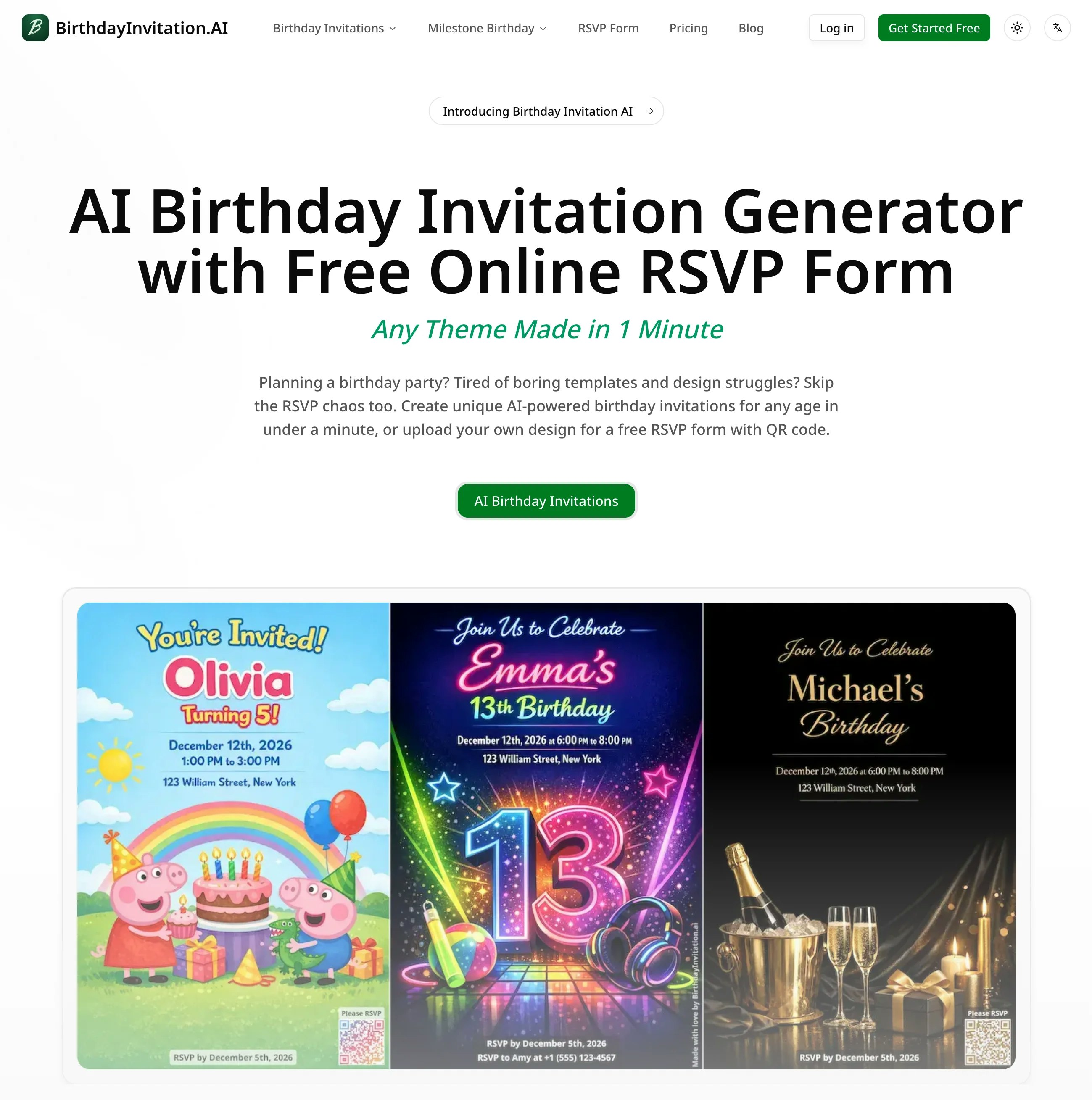 Birthday Invitation AI screenshot 2