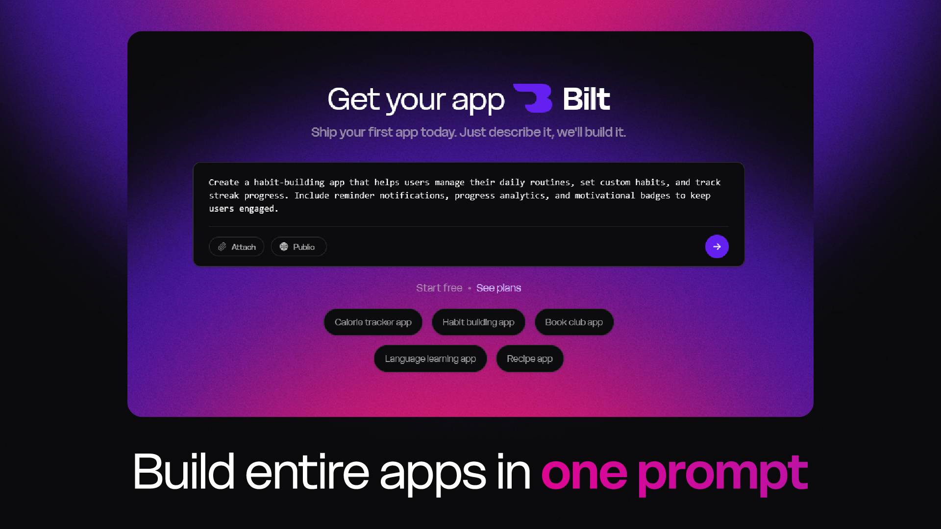 Bilt.me screenshot 2