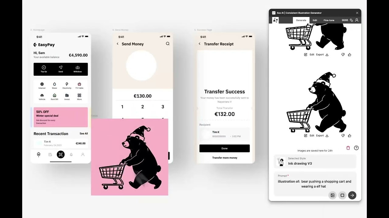 AI illustration Generator | Figma Plugin screenshot 1