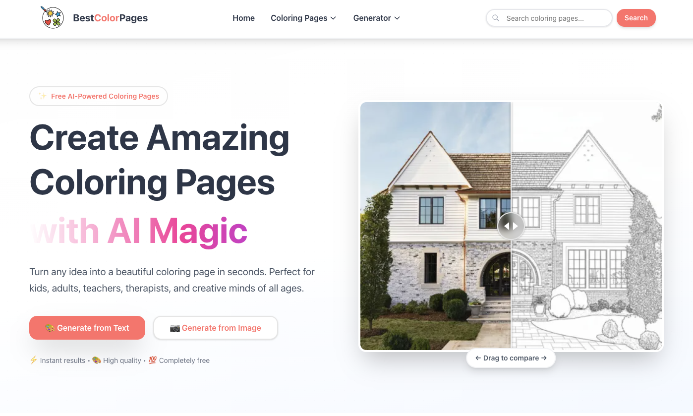BestColorPages screenshot 1