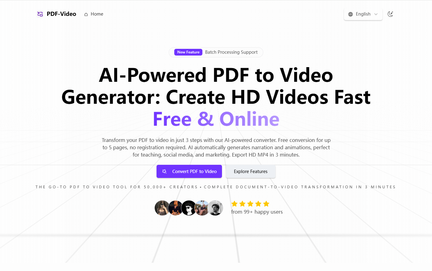 PDF to Video Free Online screenshot 1