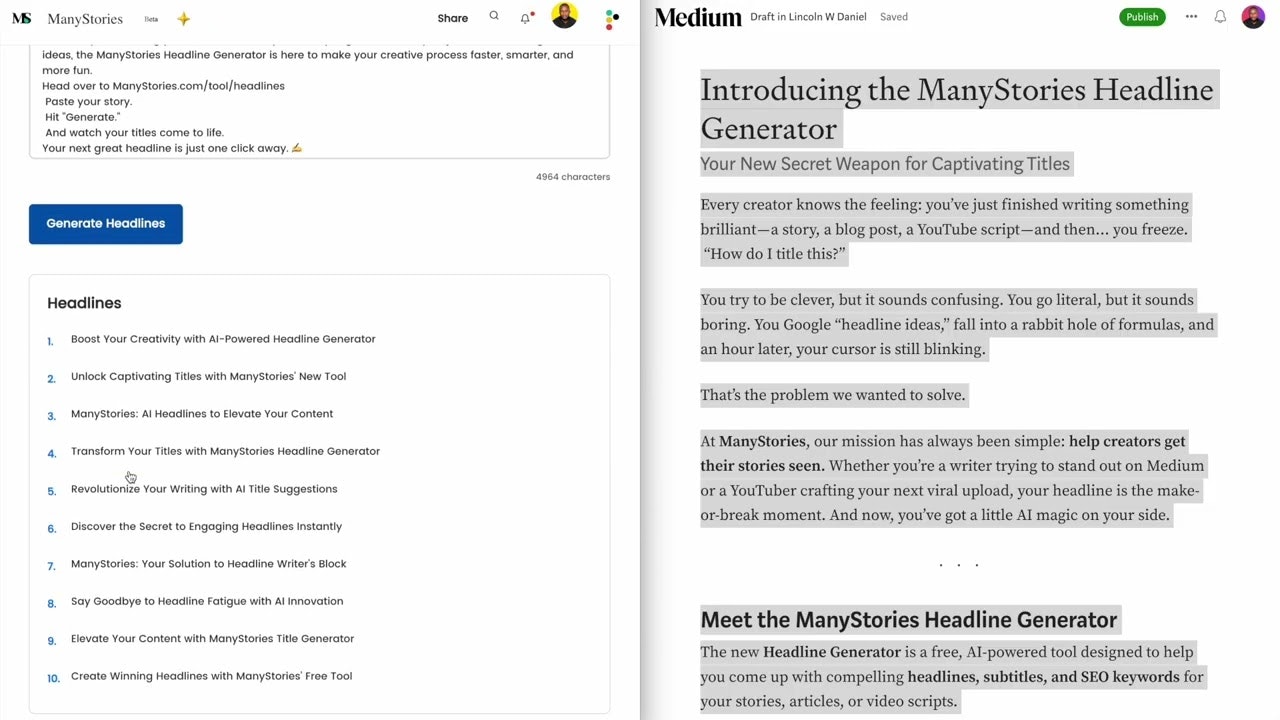 GenHeadlines.com screenshot 1