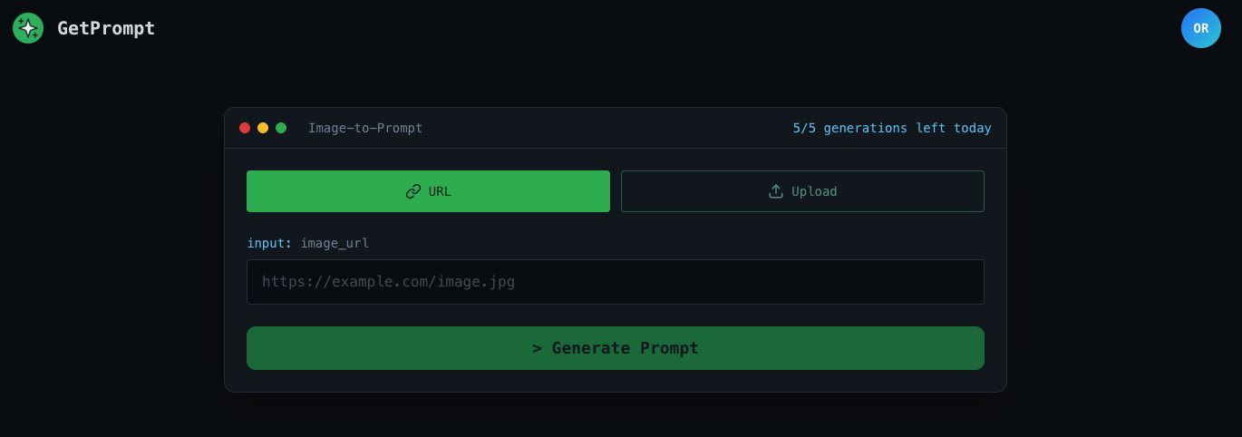 GetPrompt screenshot 2