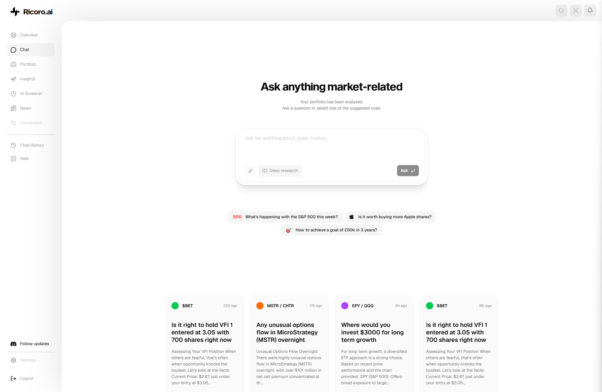 Ricoro.ai screenshot 1