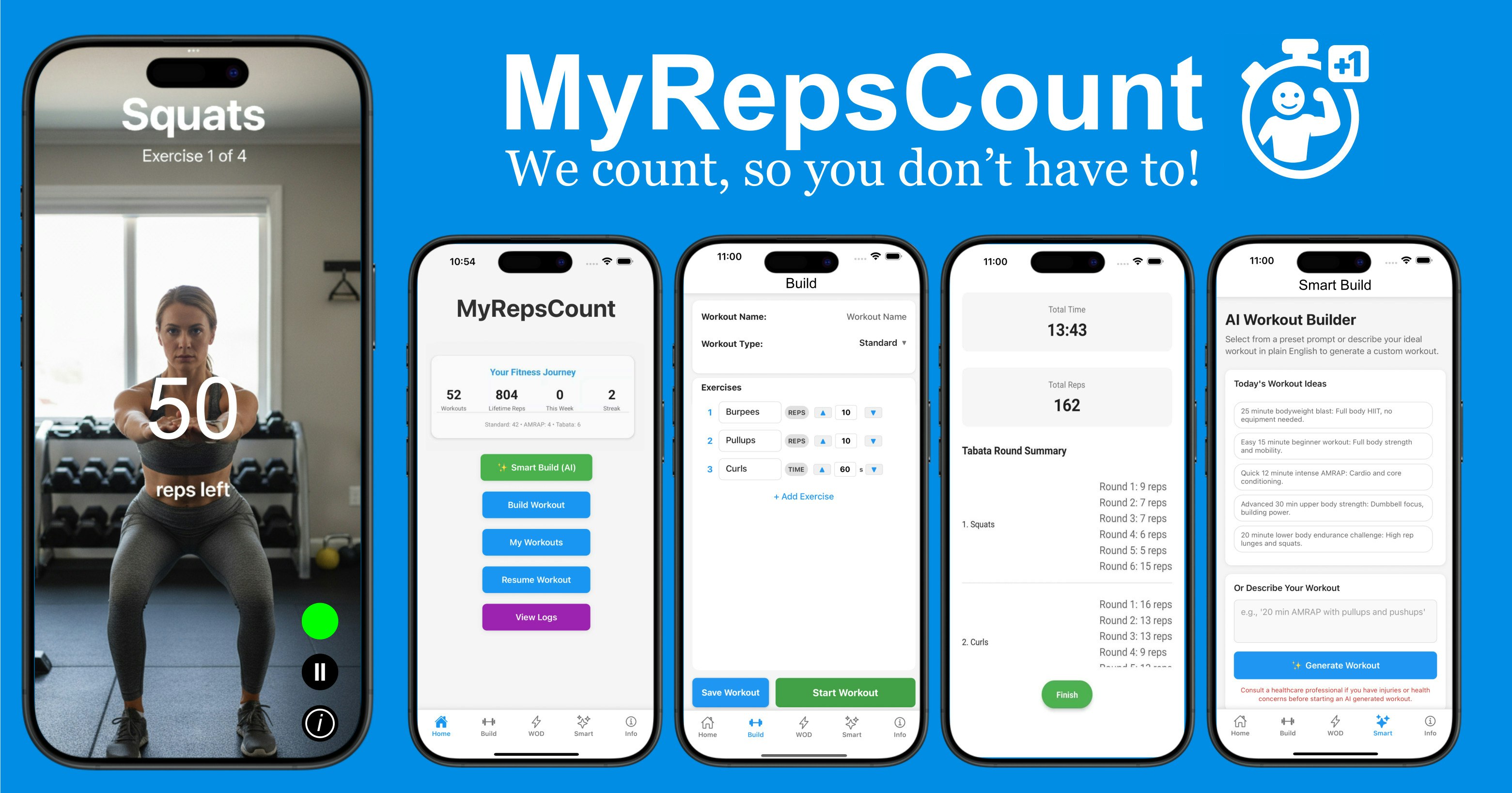 MyRepsCount Rep and Workout Tracker screenshot 2