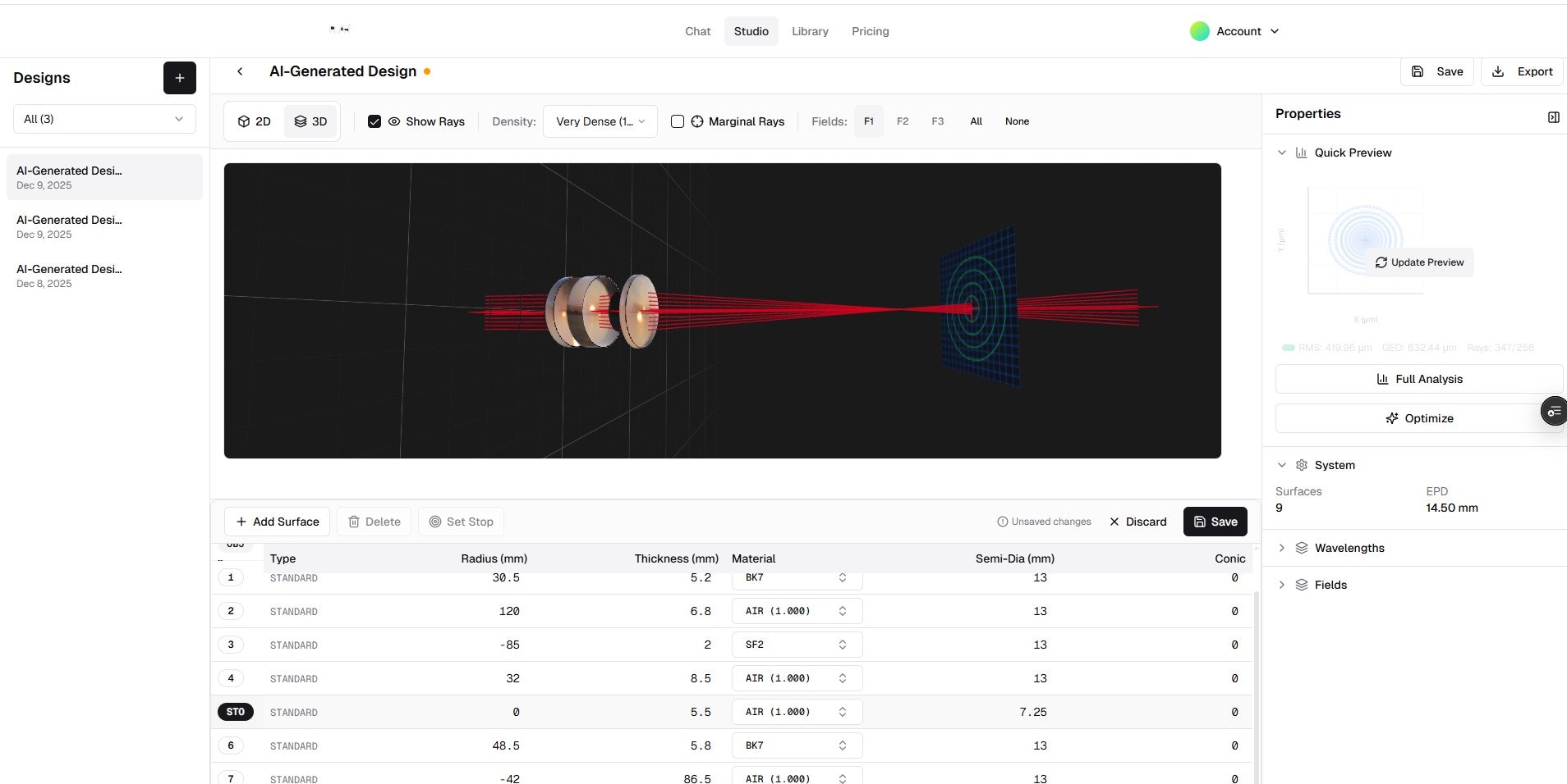 rAI Optics screenshot 2