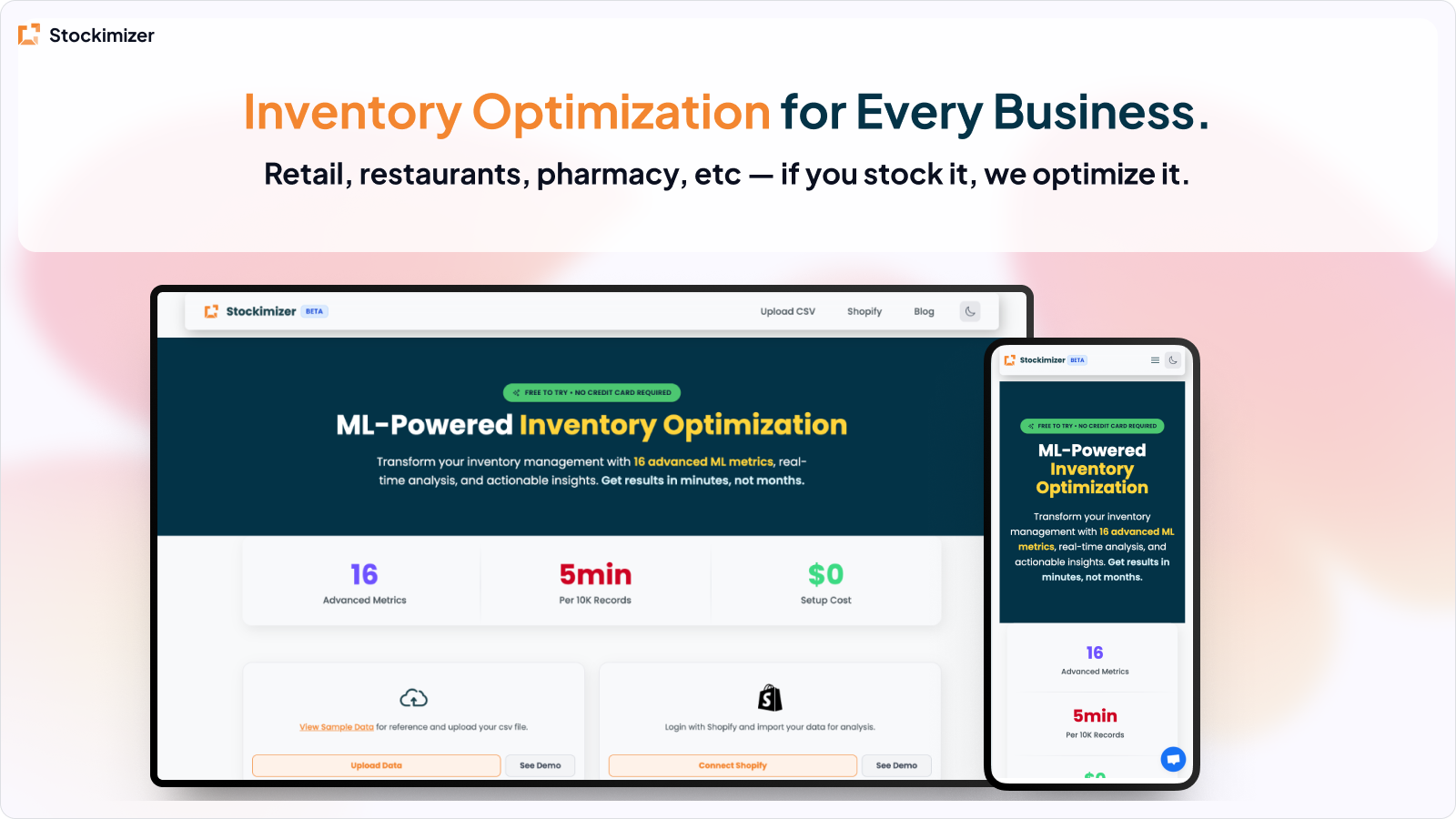 Stockimizer screenshot 2