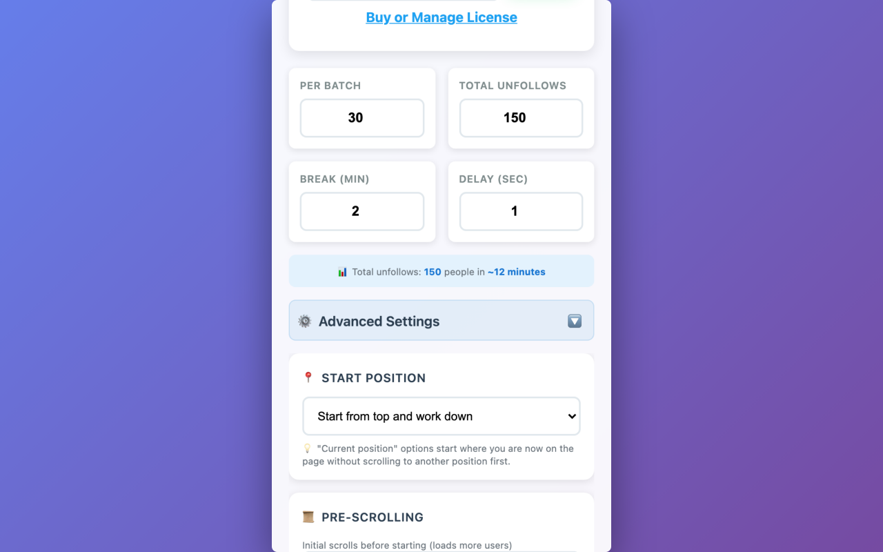 Mass Unfollow for X ( Twitter ) screenshot 7