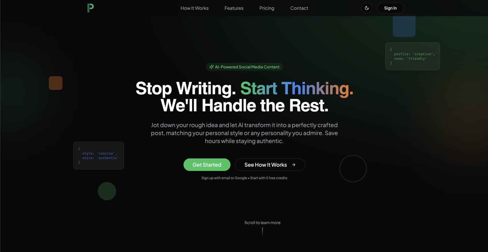 PostIdentity screenshot 2