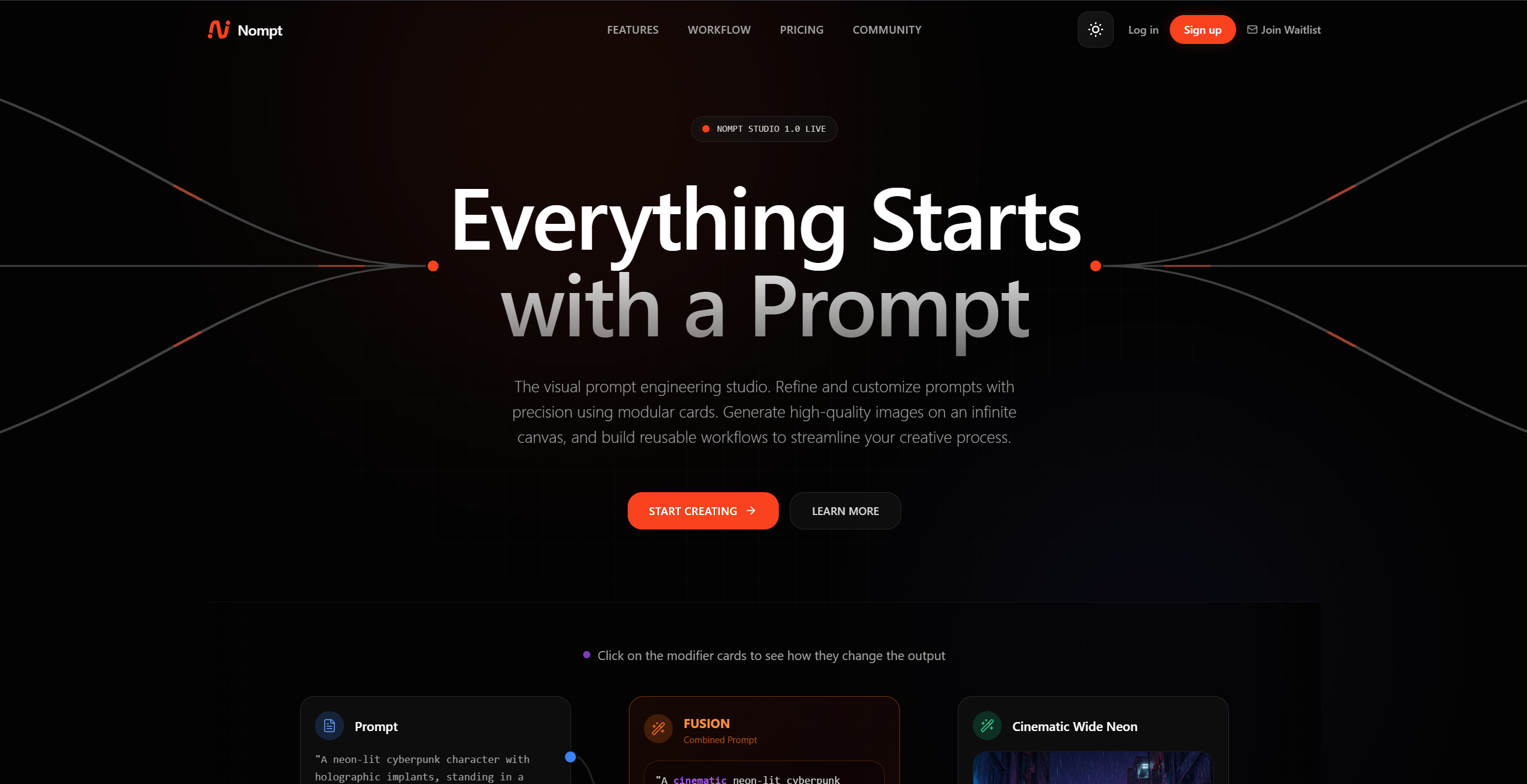 Nompt screenshot 1