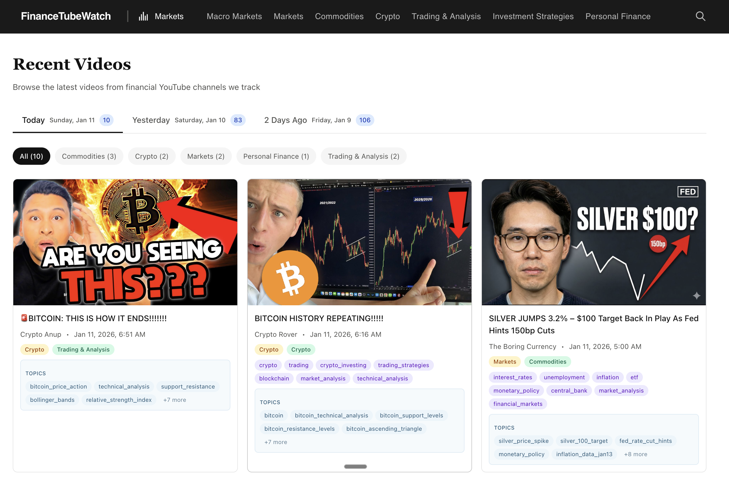 FinanceTubeWatch screenshot 3