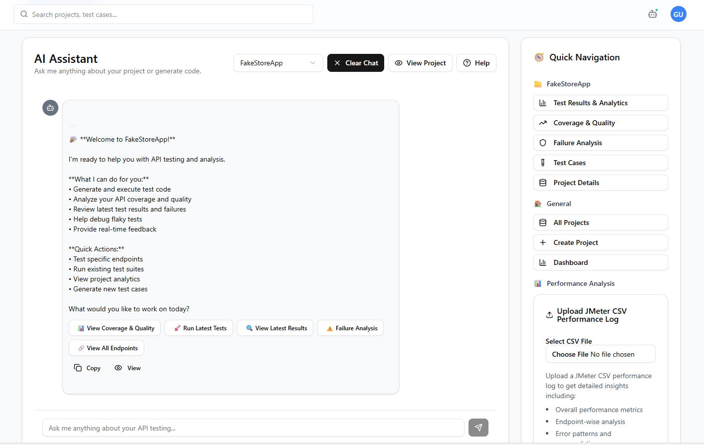 Next-Gen AI Test Platform for APIs & Web screenshot 1
