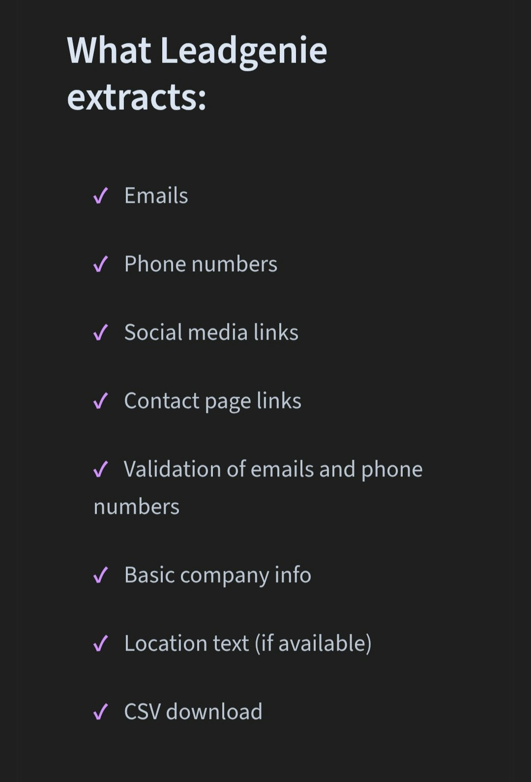 LeadGenie screenshot 2