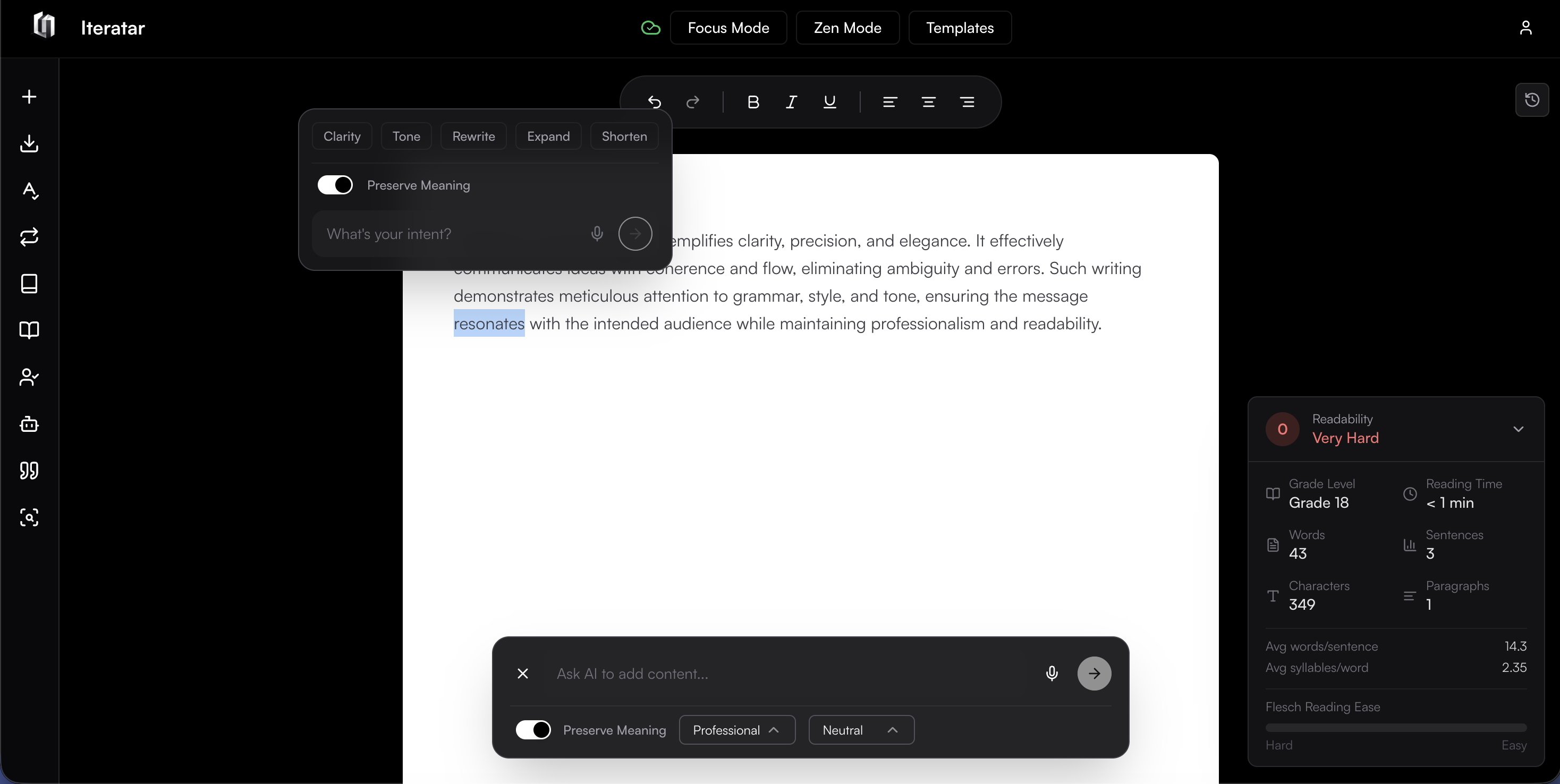 Iteratar screenshot 3