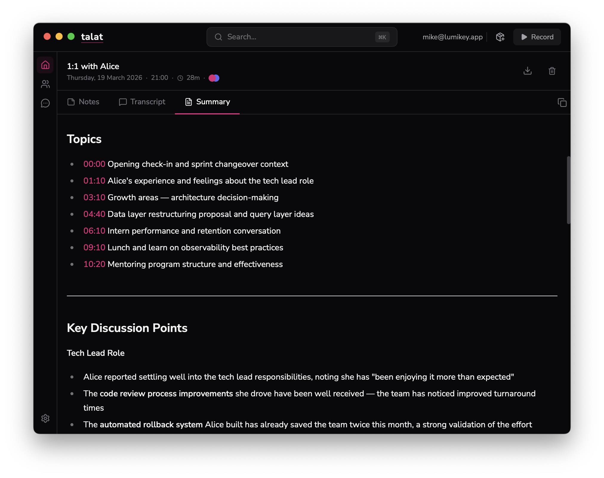 talat screenshot 3
