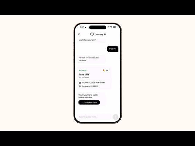 Memory AI - Reminders screenshot 1
