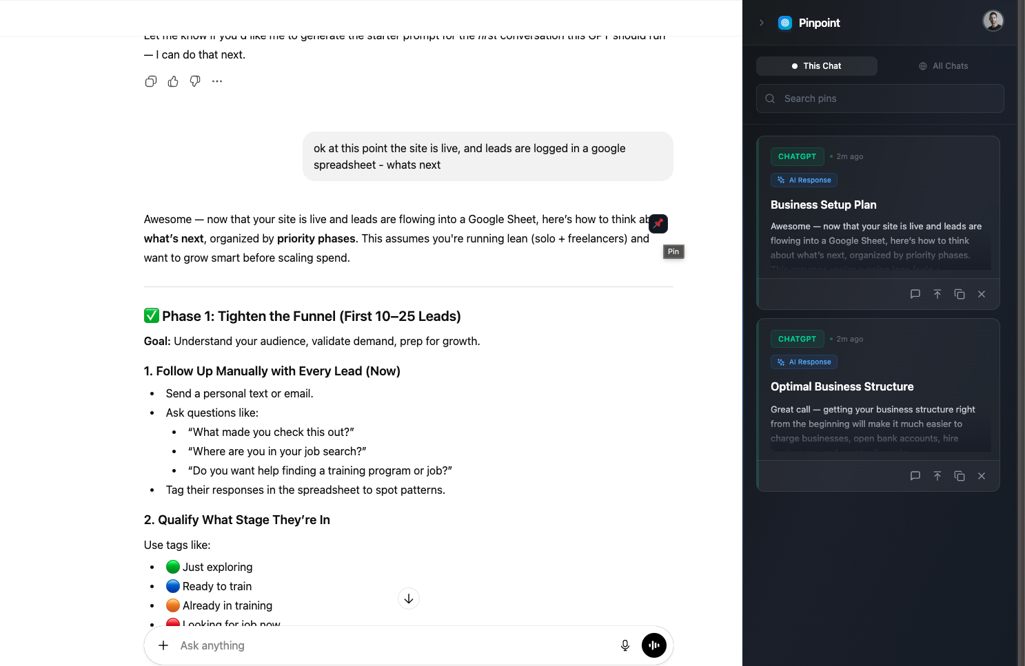 Pinpoint screenshot 1