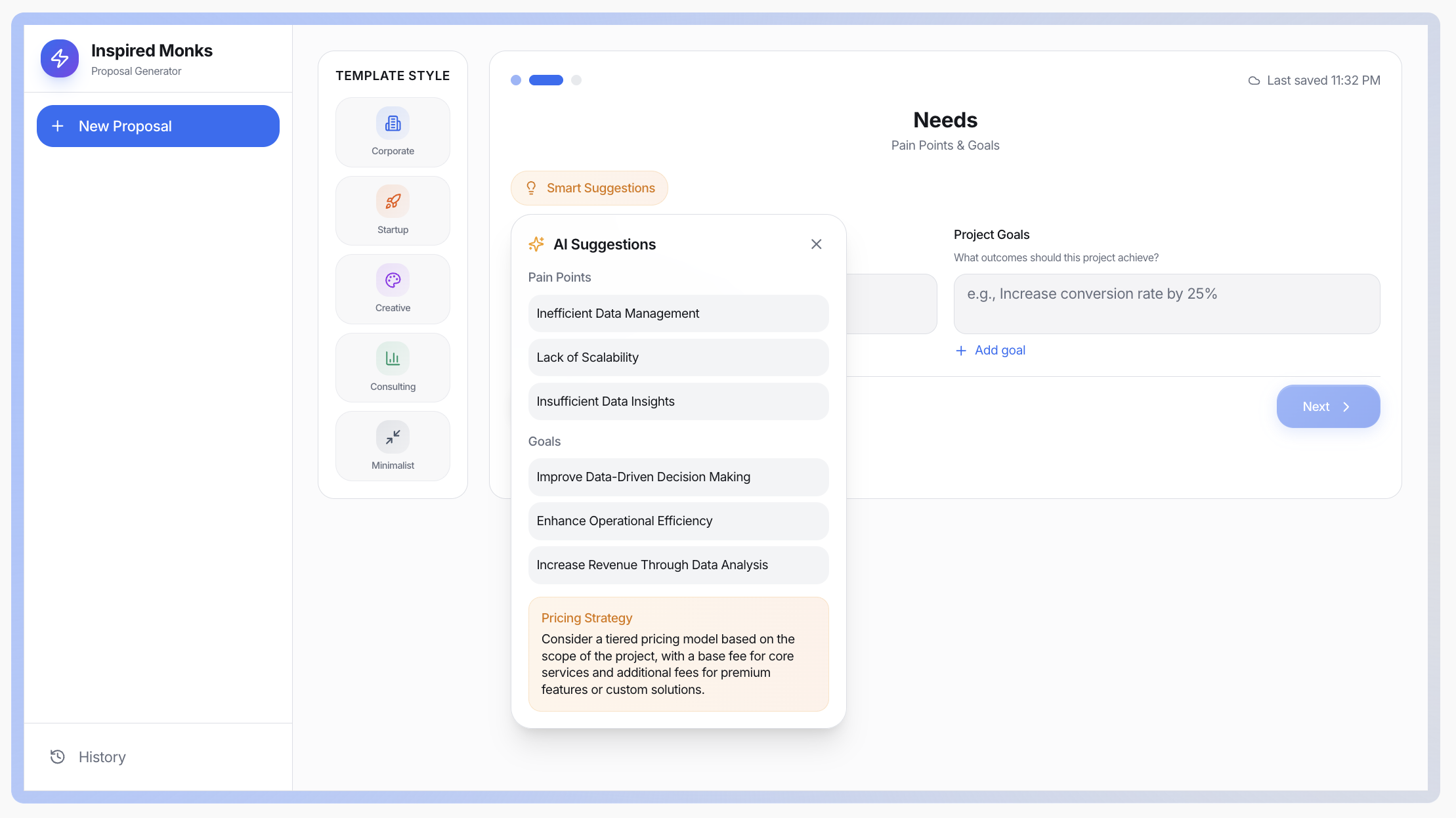 Free AI Proposal Generator screenshot 2