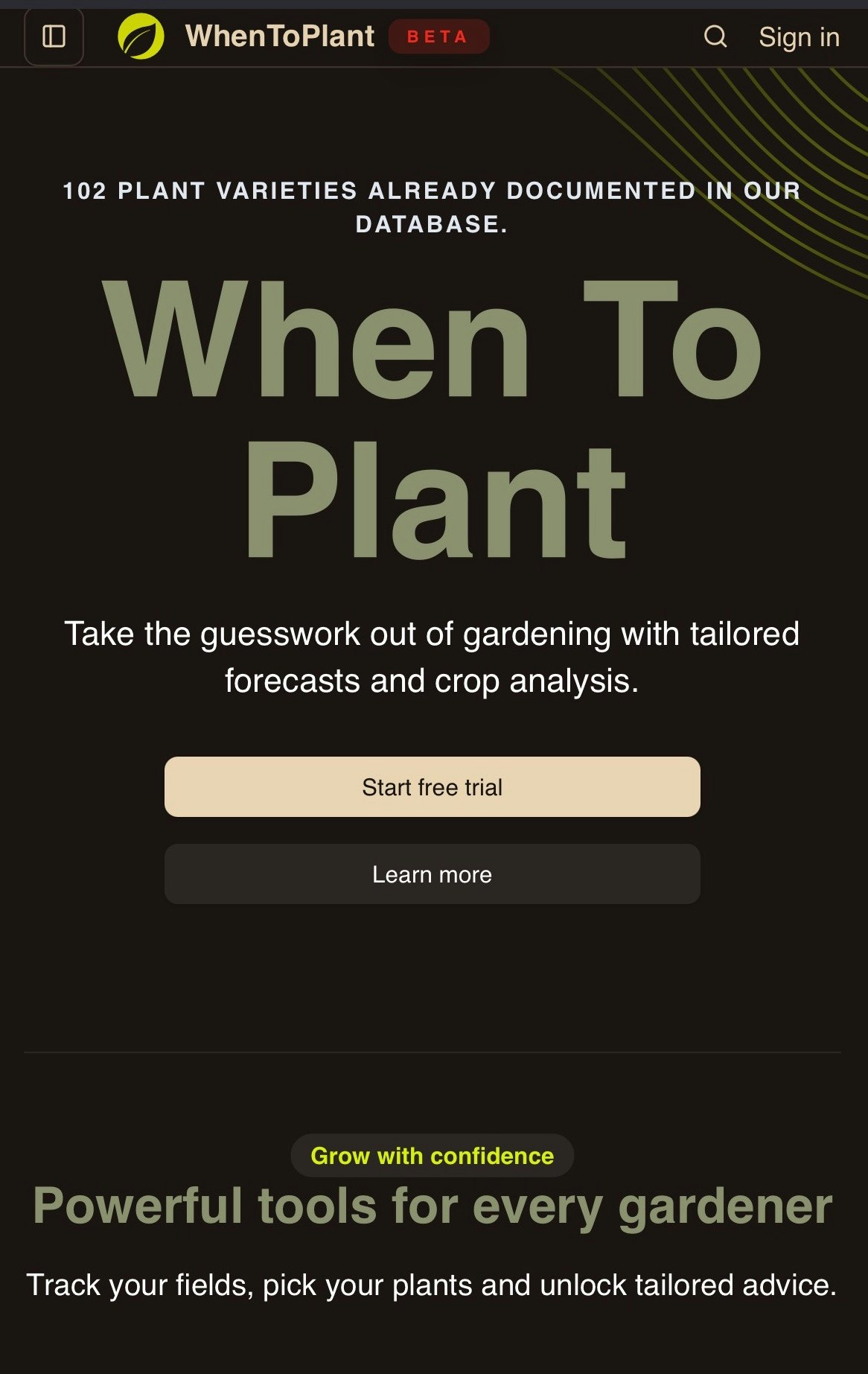 When-to-Plant.net — Data-Guided Growth. screenshot 2