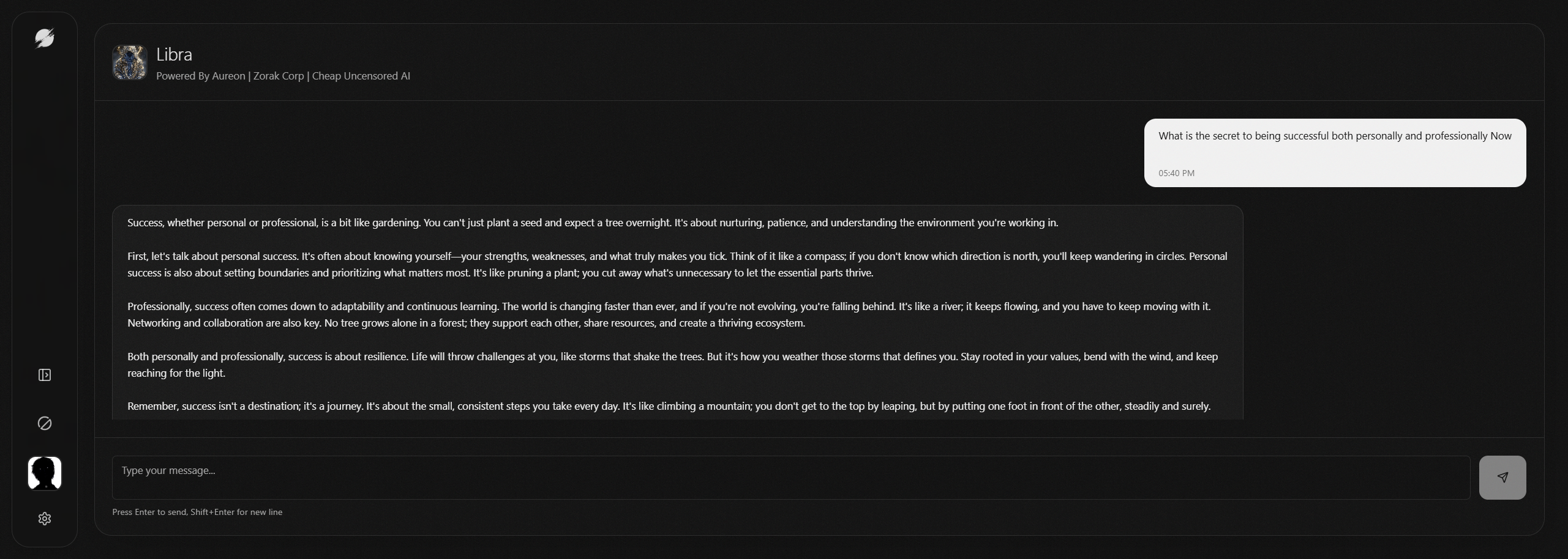 Aureon screenshot 2