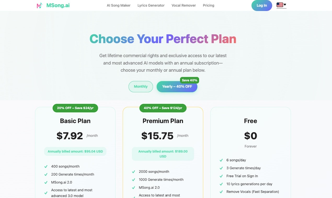 MSong.ai – The Free AI Song Maker screenshot 1