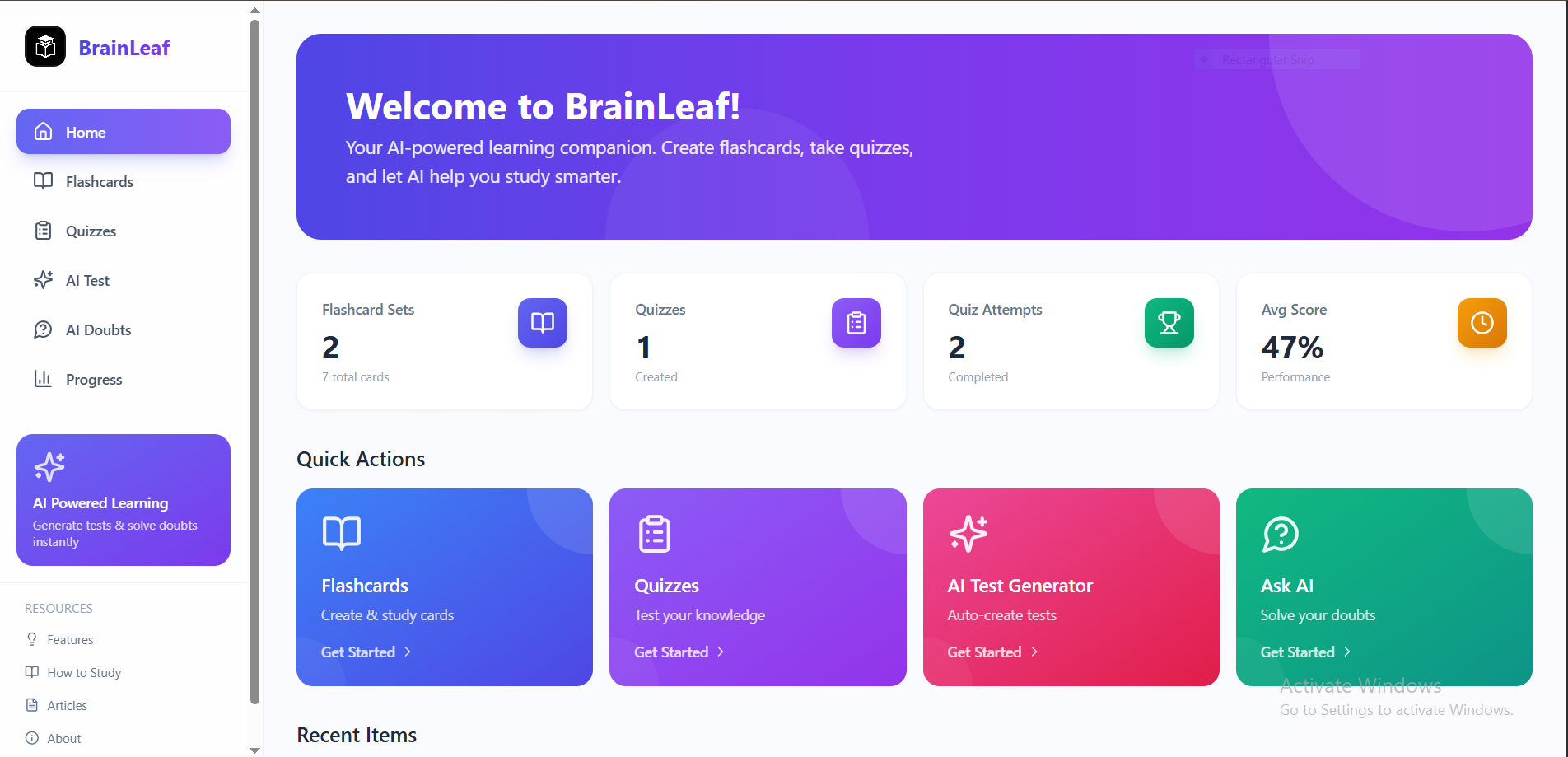 BrainLeaf screenshot 1