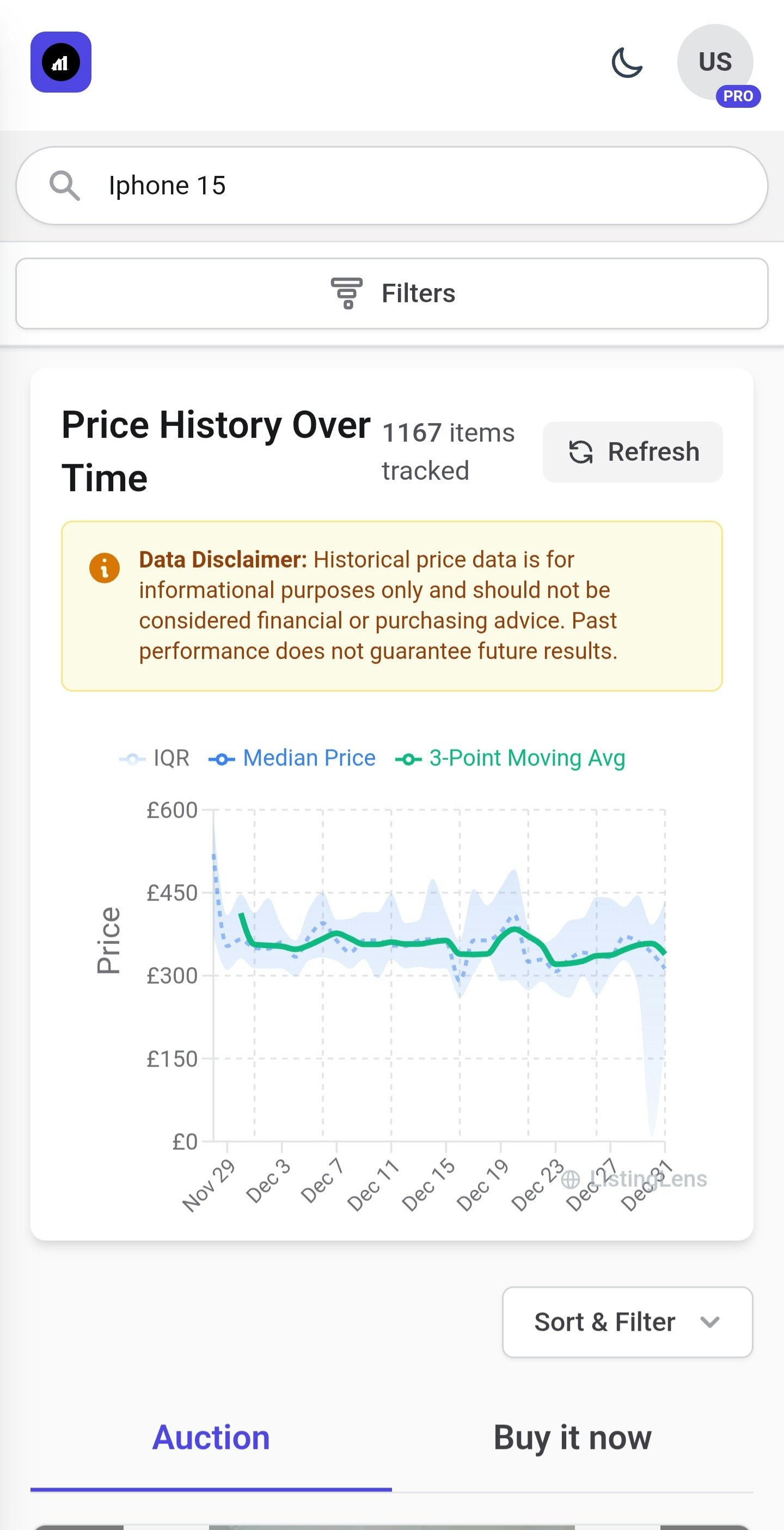 ListingLens - Real-time eBay Price Intel screenshot 6