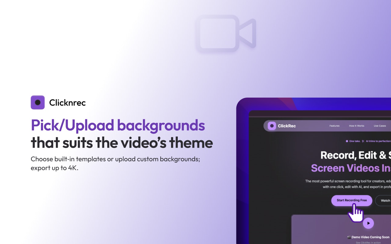 Clicknrec - Smart Screen Recorder screenshot 2