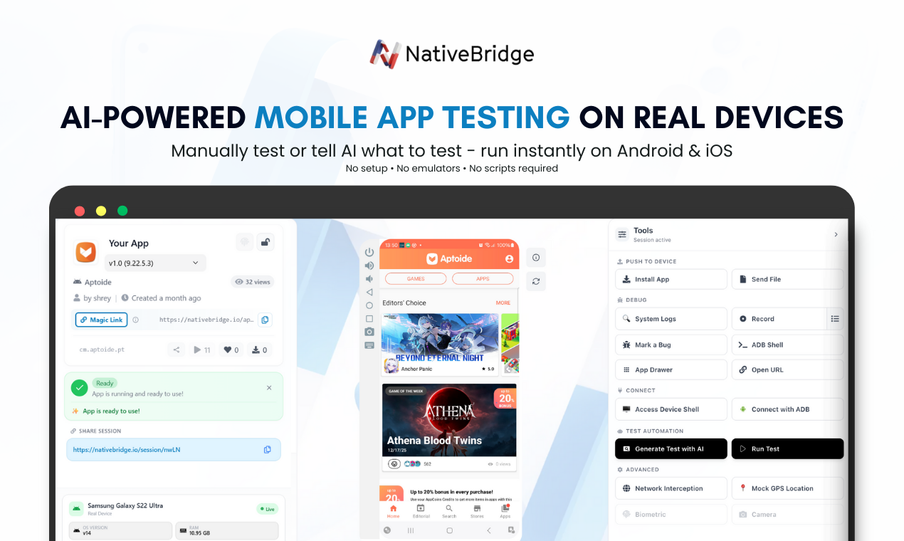 NativeBridge screenshot 1