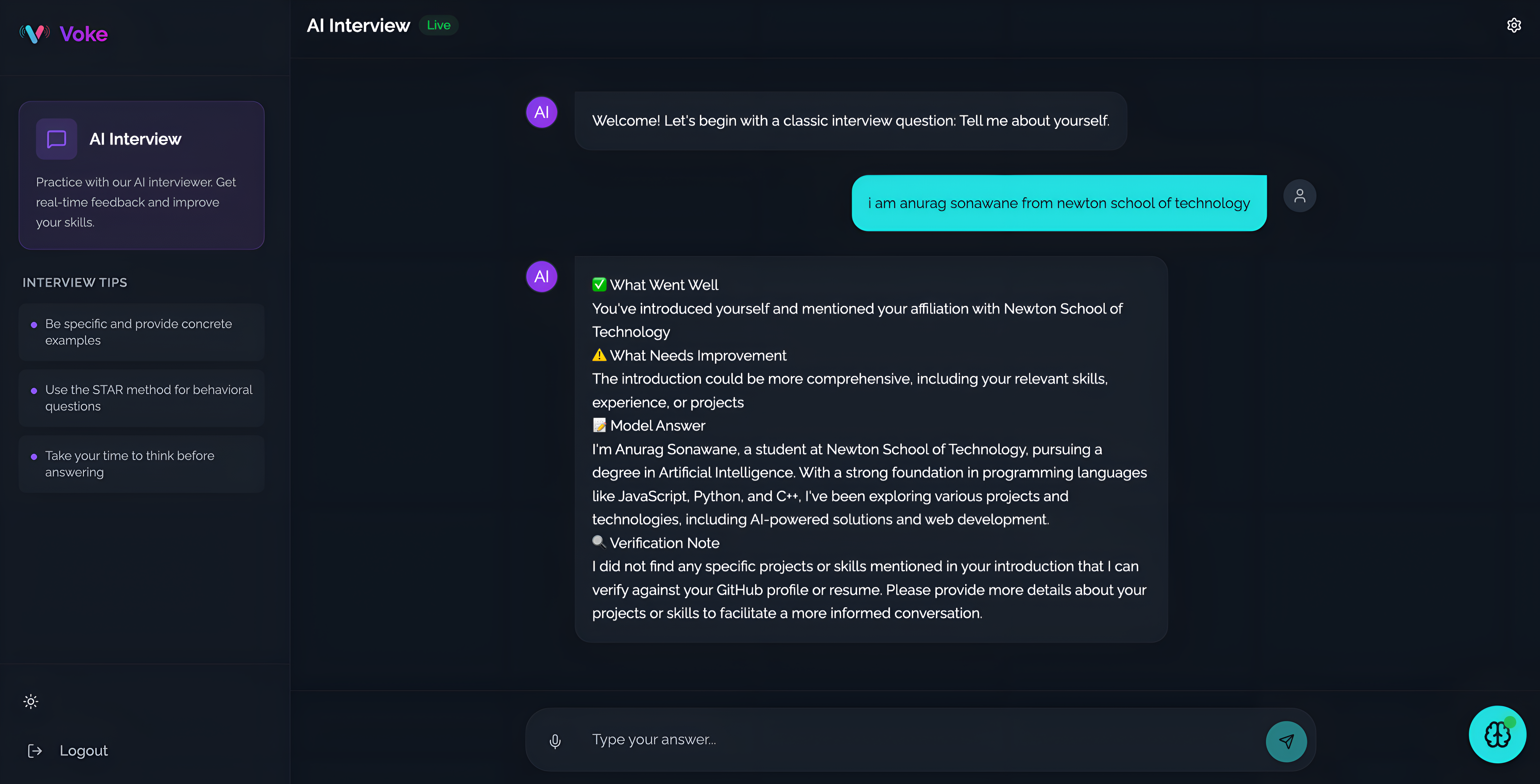 Voke screenshot 2