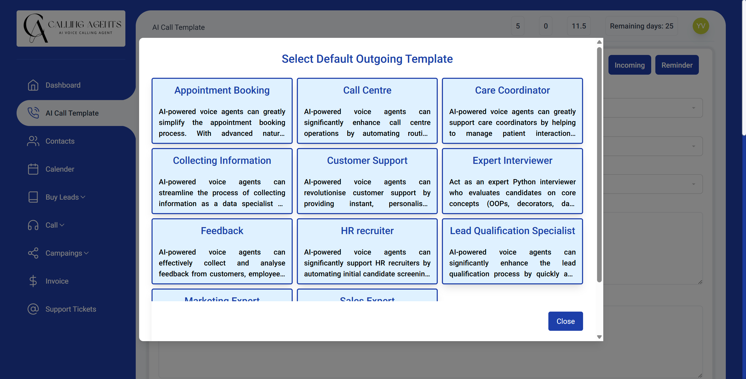 CallingAgents screenshot 1