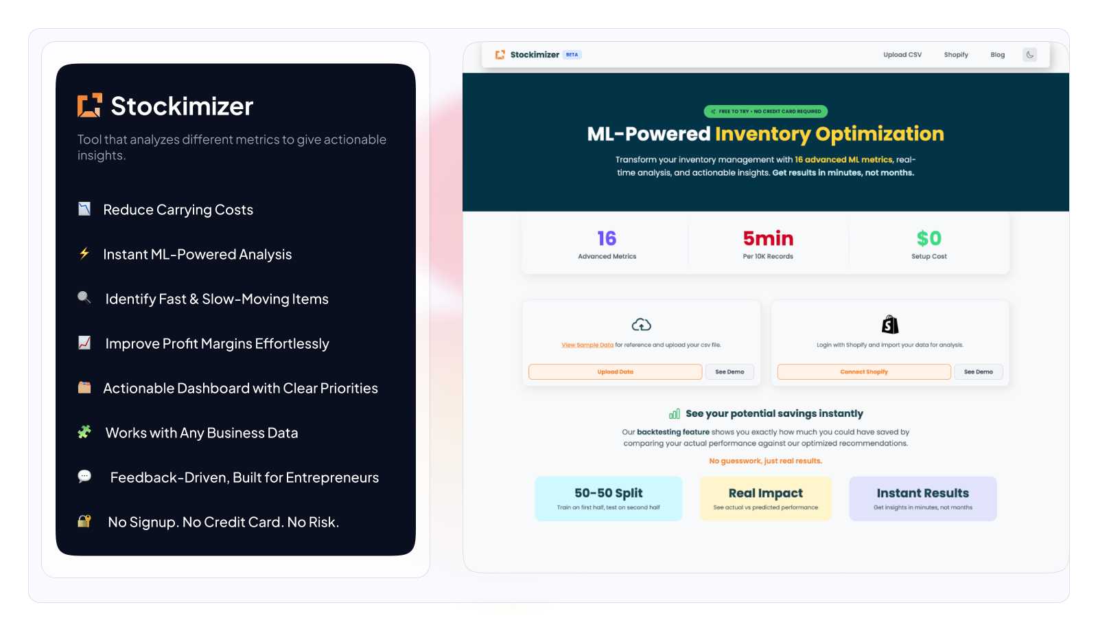 Stockimizer screenshot 1