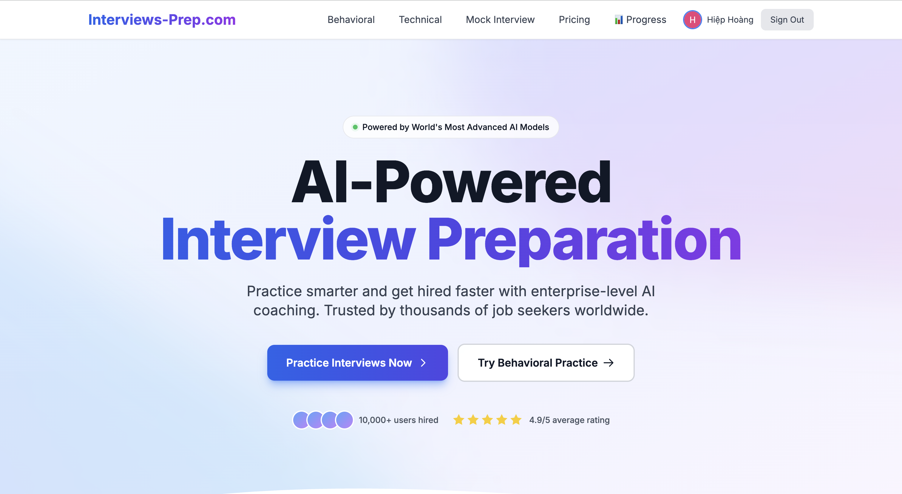 Interviews-Prep screenshot 1