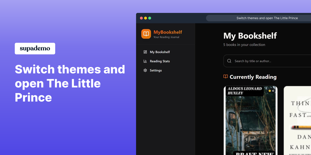 MyBookshelf screenshot 1