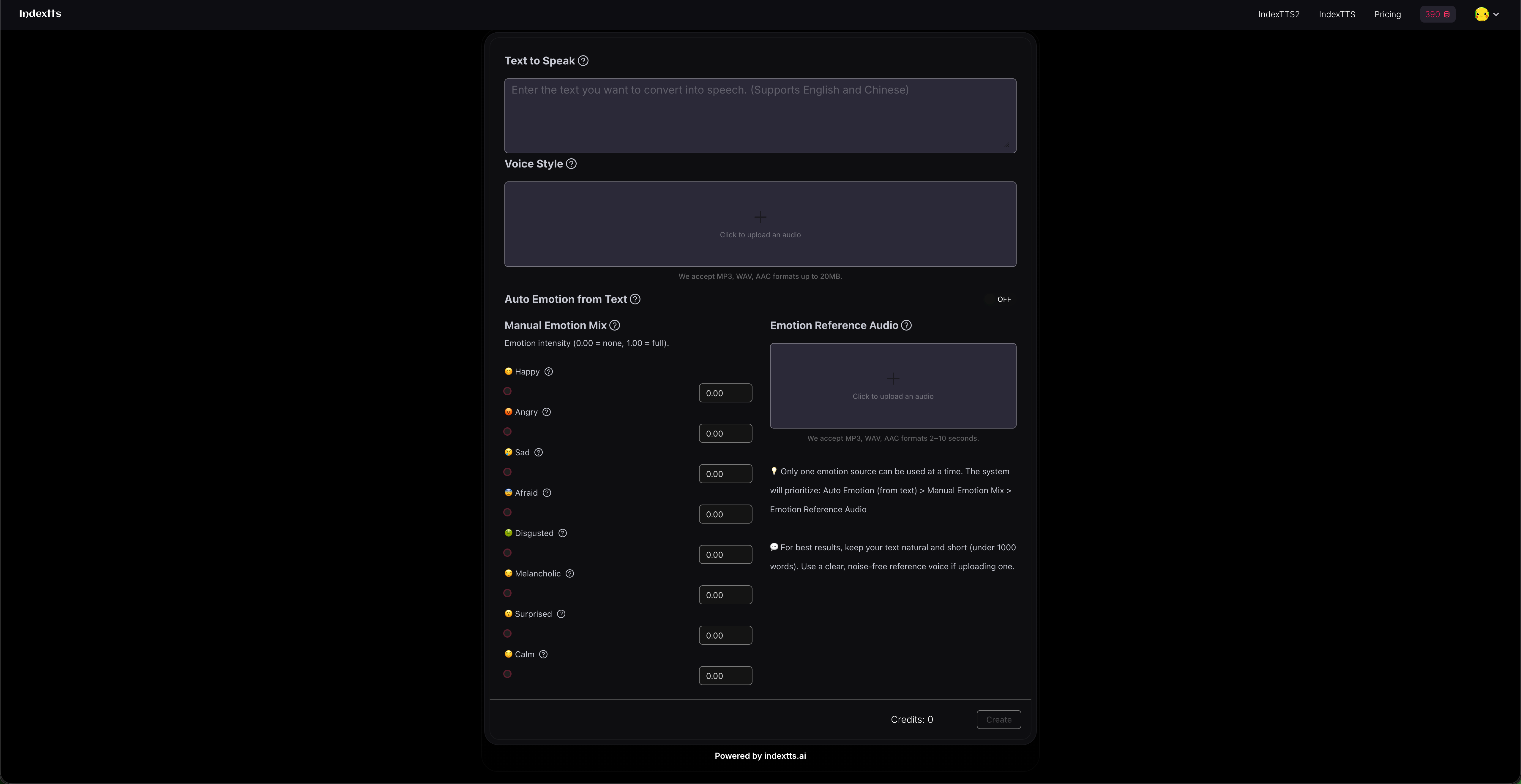 IndexTTS2-Fast,Realistic TextToSpeech AI screenshot 2