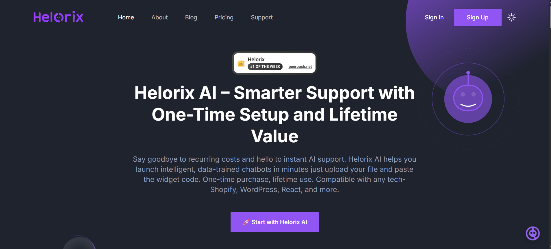 Helorix AI Chatbot screenshot 2