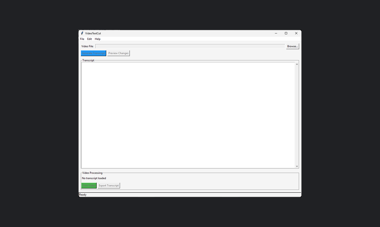 VideoTextCut screenshot 1