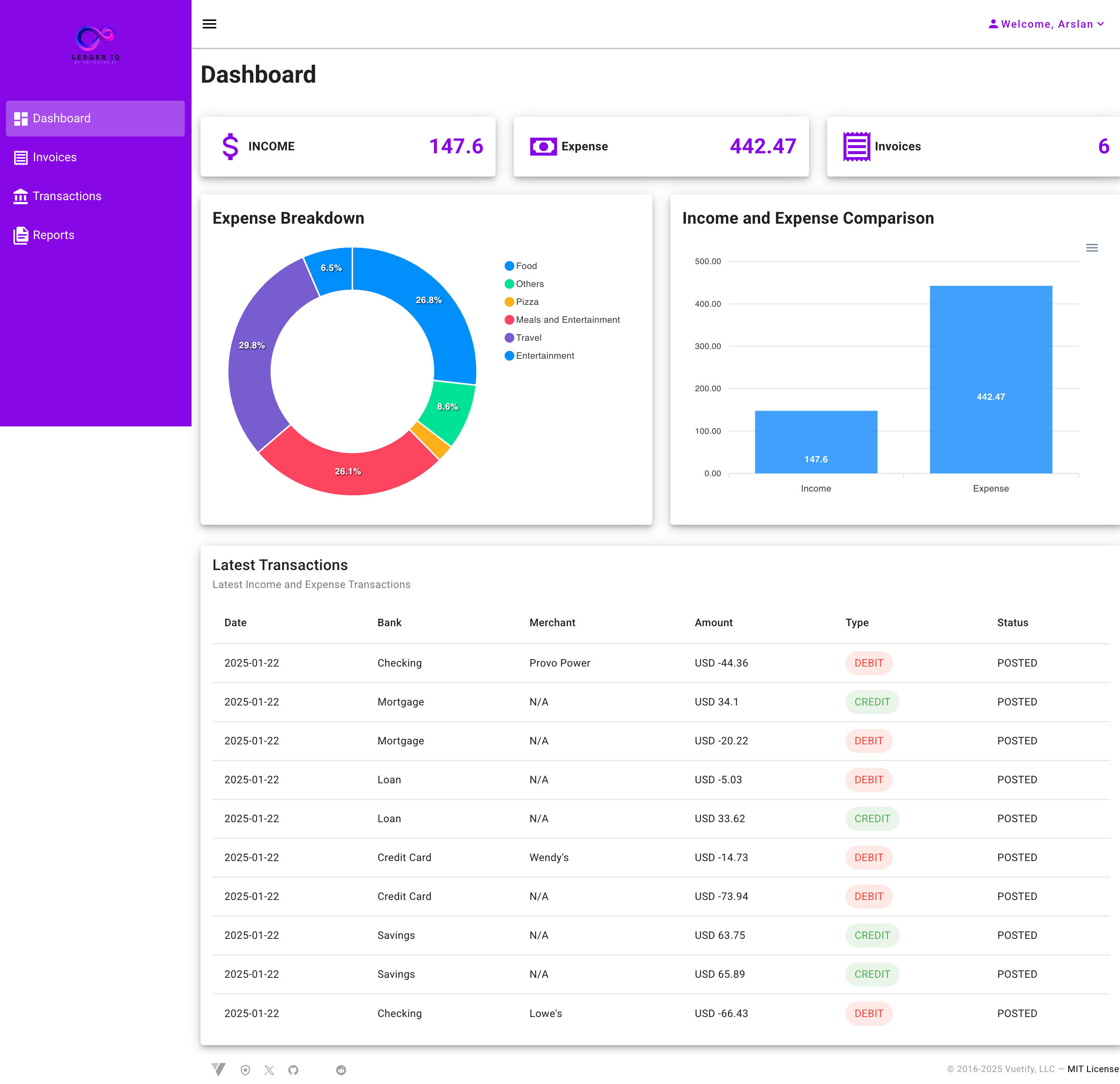 Ledger IQ screenshot 3