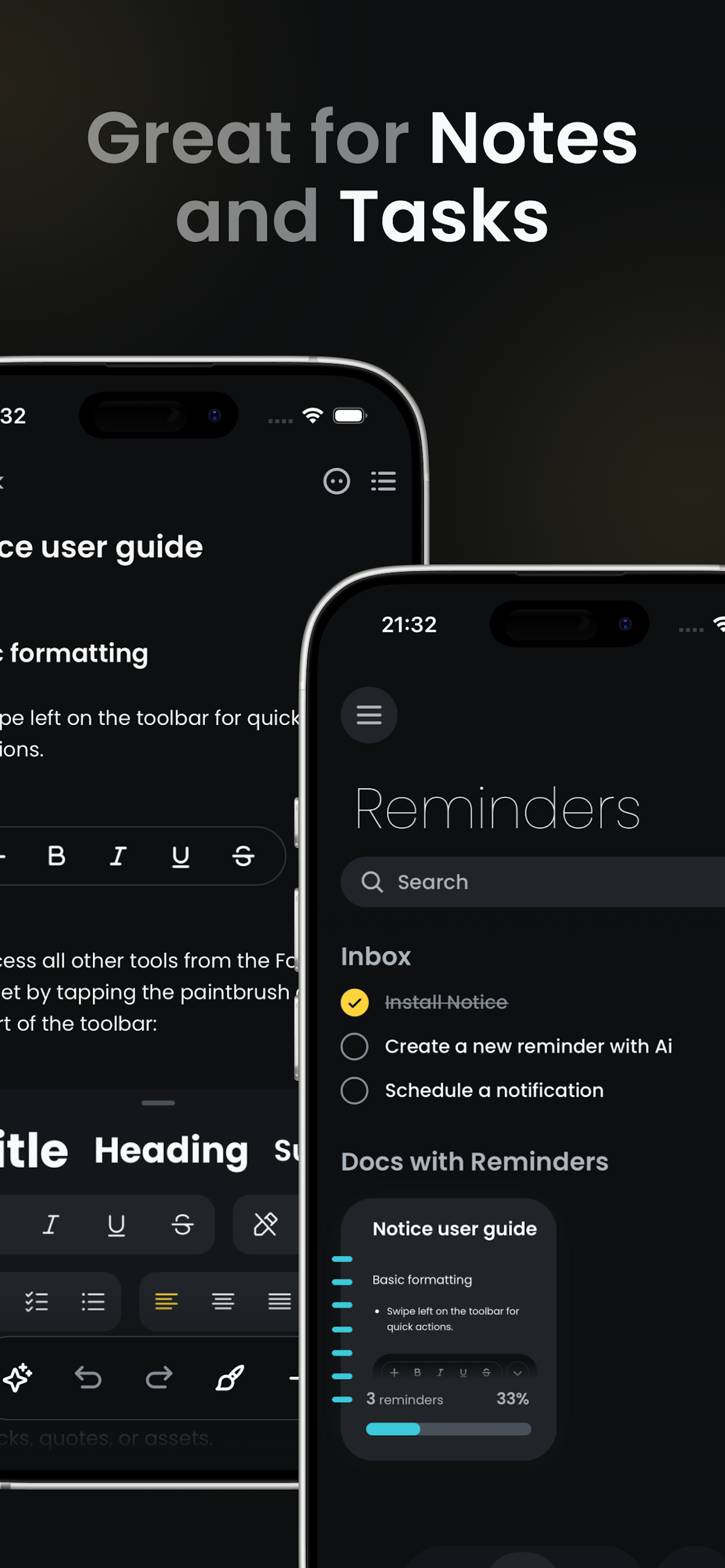Notice screenshot 2