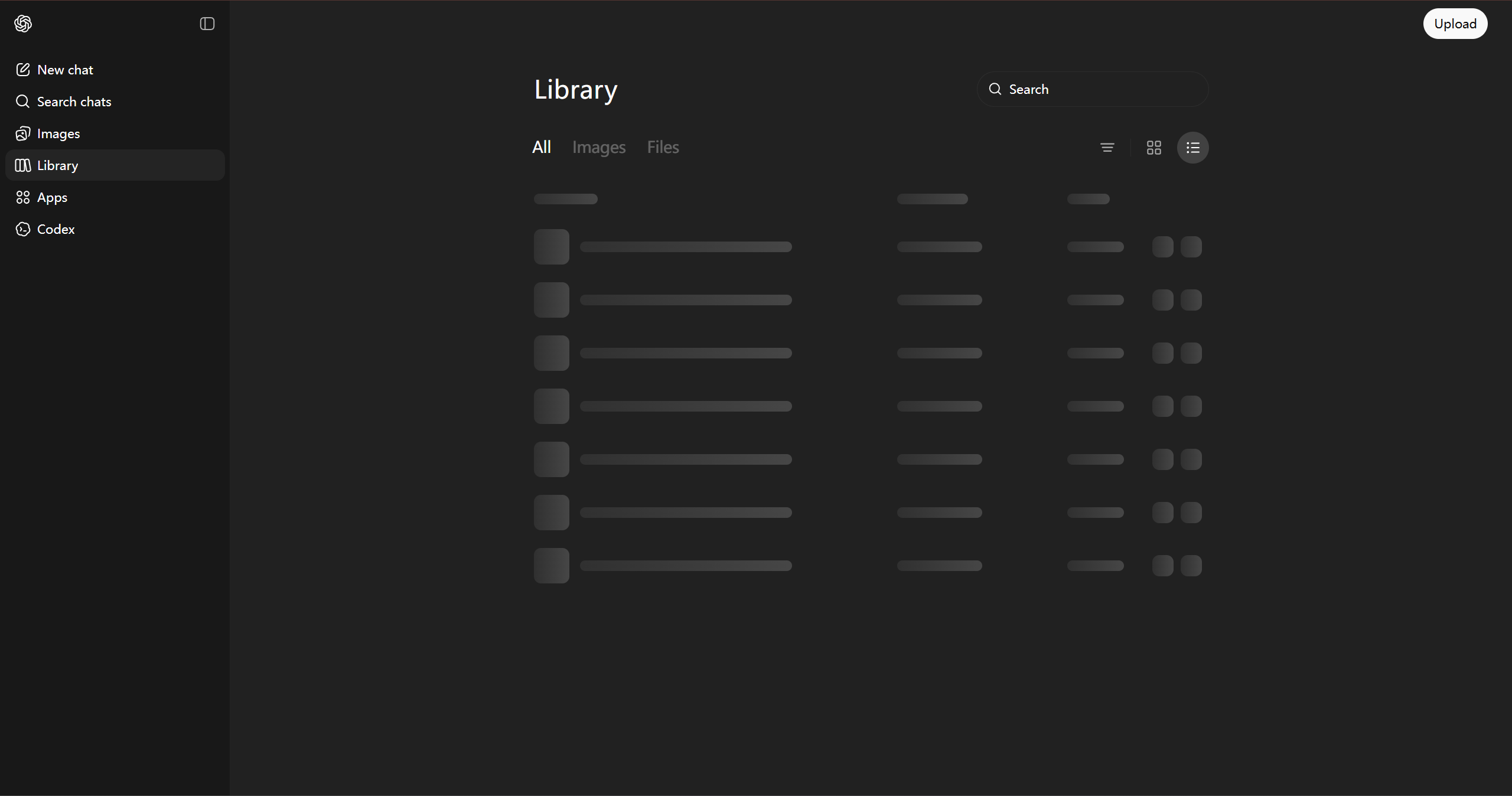Library in ChatGPT screenshot 3