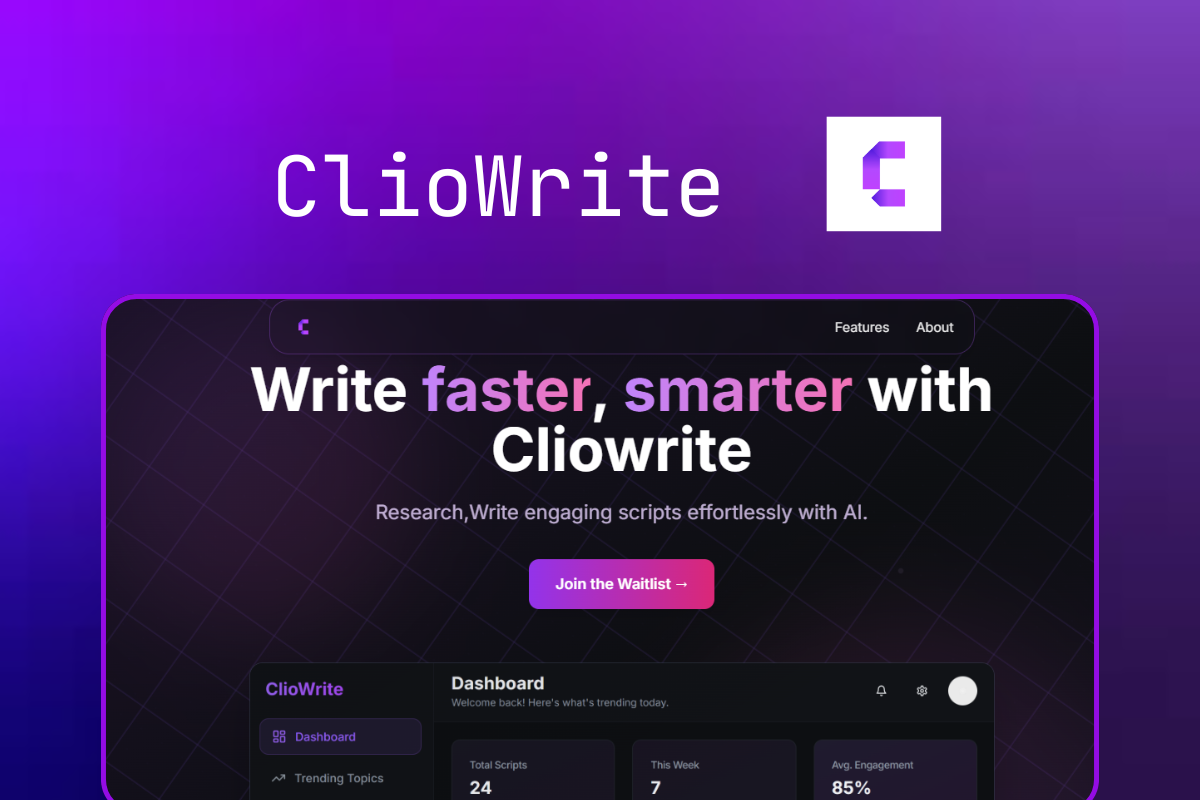 ClioWrite screenshot 1