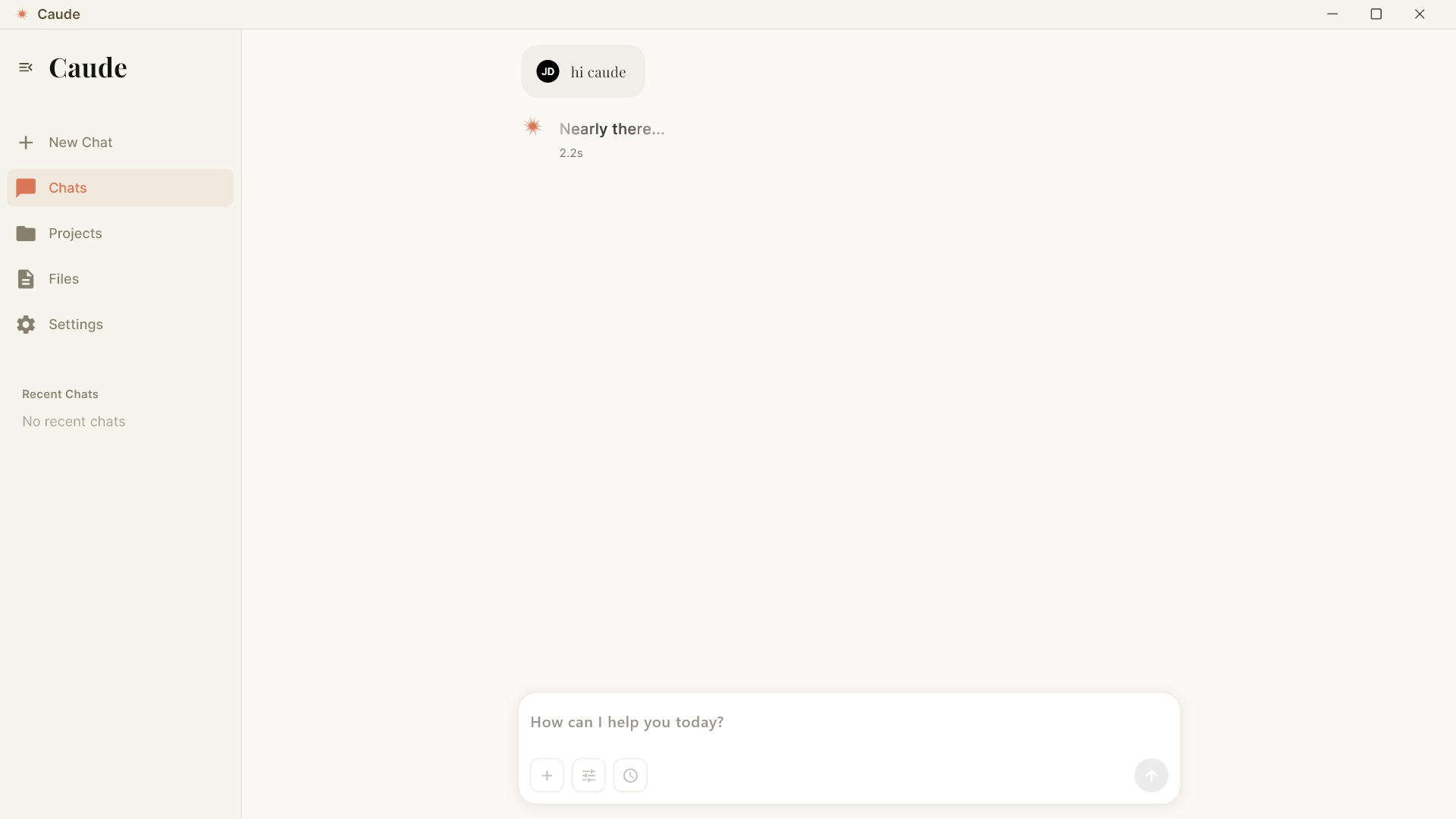 CAUDE screenshot 2
