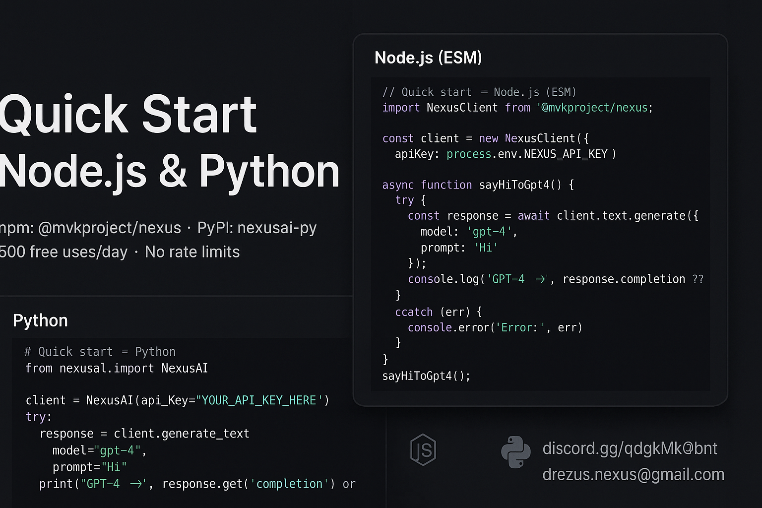 Nexus API screenshot 2
